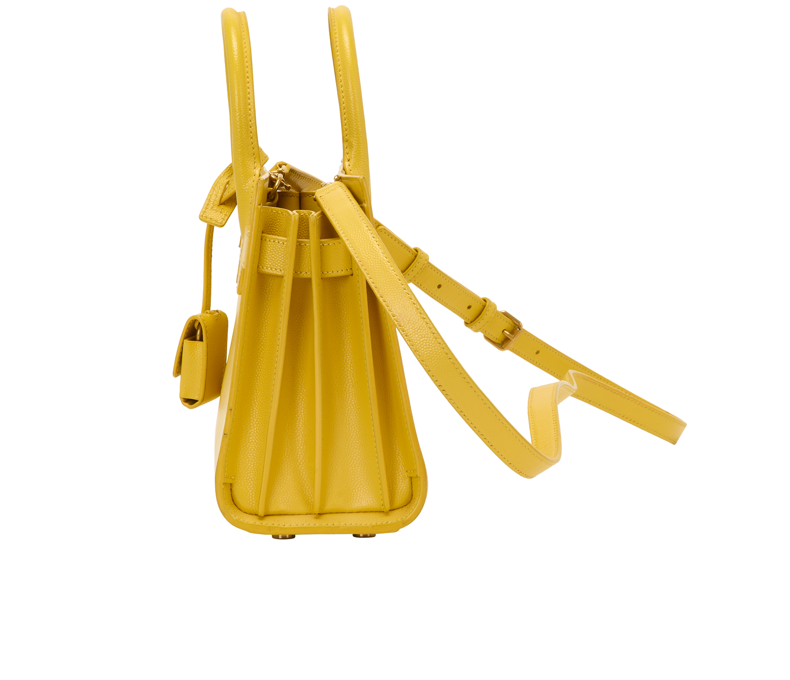 Sac De Jour Nano, &pound;650, Handbags, Yellow, Leather, Bottom view